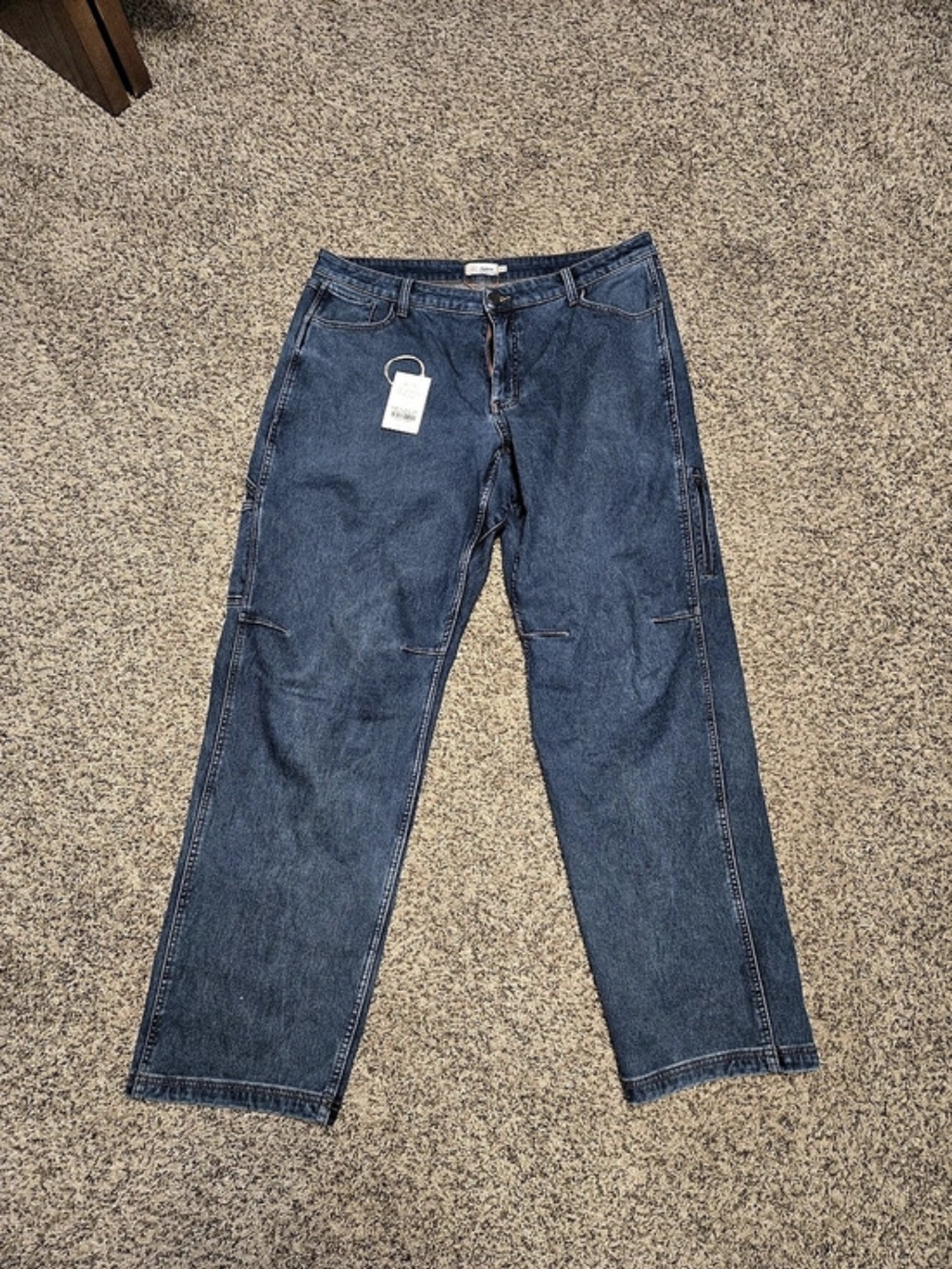 Ripton Men's Winter Jeans Blue Waist 38x34